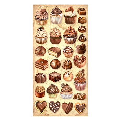 Scrapbook papier 15x30,5 cm Coffee and Chocolate - Stamperia