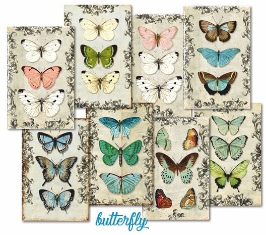 Mini Scrapbook papier Butterfly - Decorer