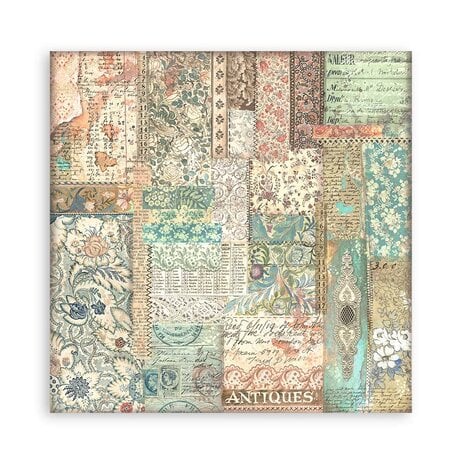 Scrapbook papier 30,5x30,5 cm Brocante Antiques - Stamperia