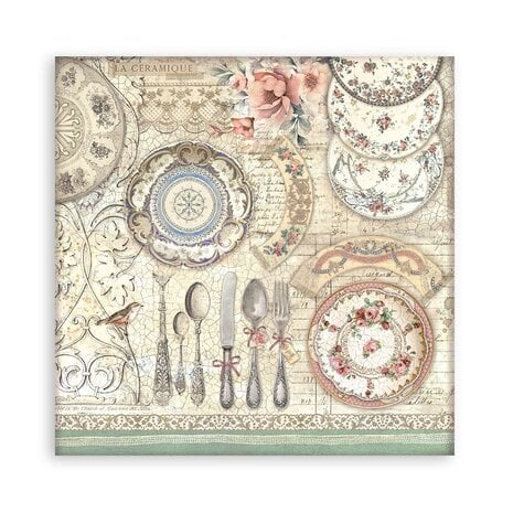 Scrapbook papier 30,5x30,5 cm Brocante Antiques - Stamperia