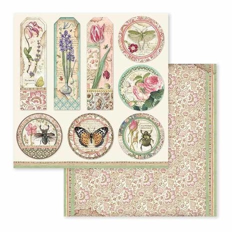 Scrapbook papier 30,5x30,5 cm Spring Botanic - Stamperia