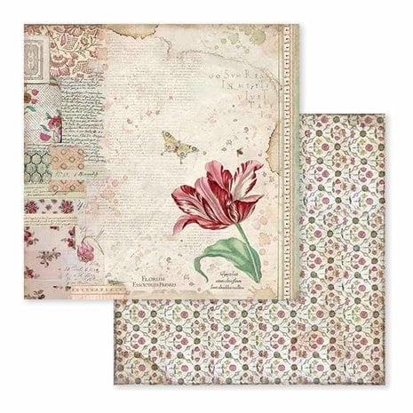 Scrapbook papier 30,5x30,5 cm Spring Botanic - Stamperia