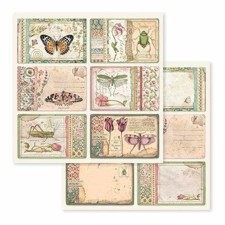 Scrapbook papier 30,5x30,5 cm Spring Botanic - Stamperia