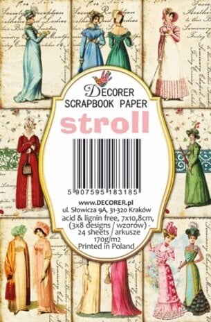 Mini Scrapbook papier Stroll - Decorer