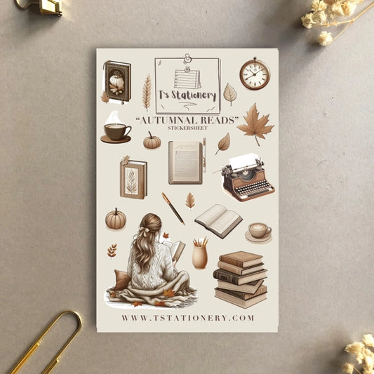 Stickervel Autumnal Reads - T's Stationery