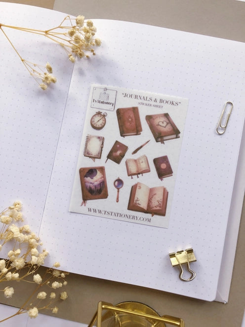 Washi-stickervel Books & Journals - T's Stationery