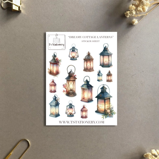 Washi-stickervel Dreamy Lanterns - T's Stationery