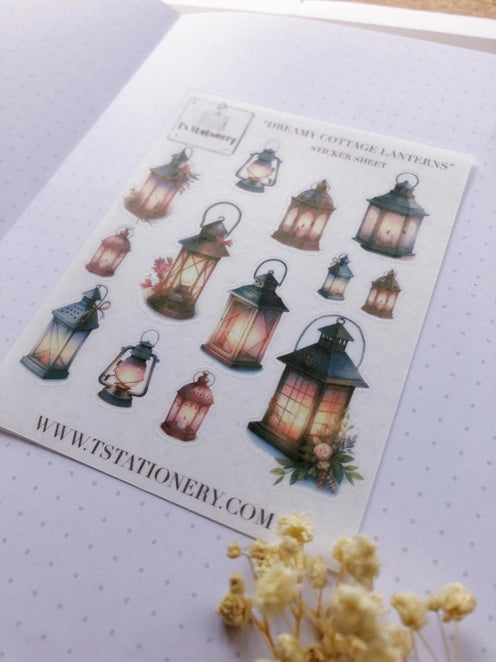 Washi-stickervel Dreamy Lanterns - T's Stationery