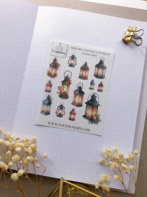 Washi-stickervel Dreamy Lanterns - T's Stationery