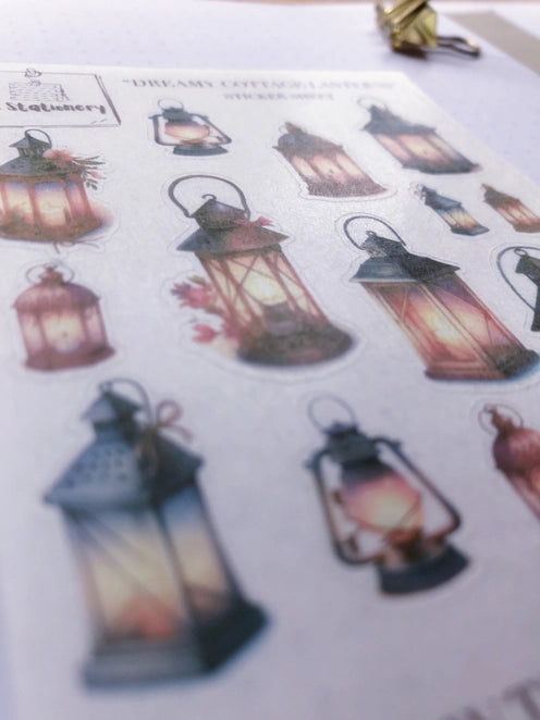 Washi-stickervel Dreamy Lanterns - T's Stationery