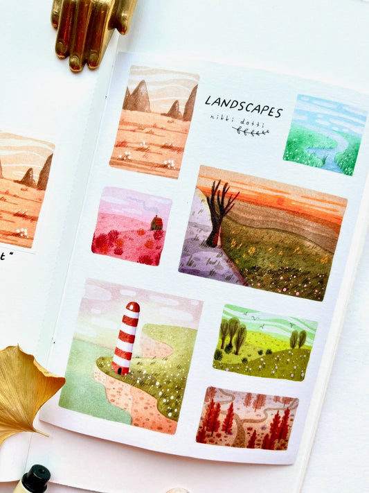 Stickervel Landscapes - Nikki Dotti