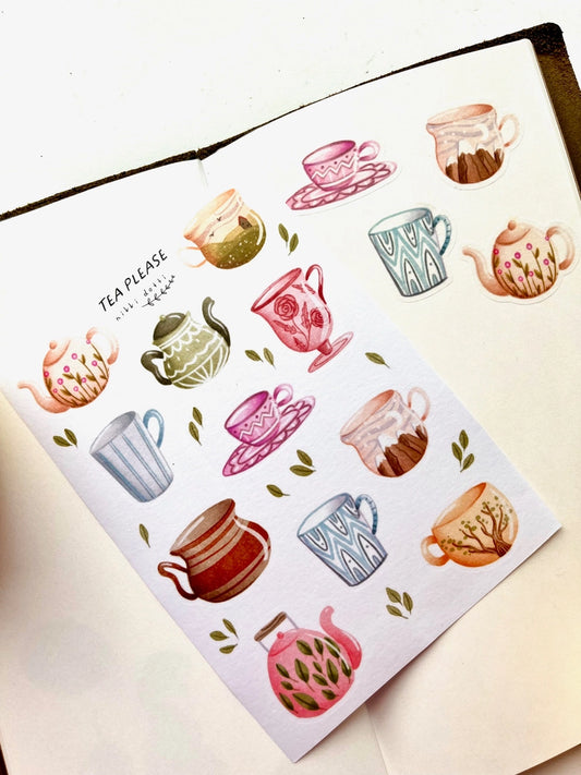 Stickervel Tea Please - Nikki Dotti