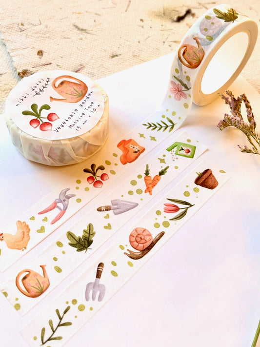 Washi tape Vegetable Garden - Nikki Dotti