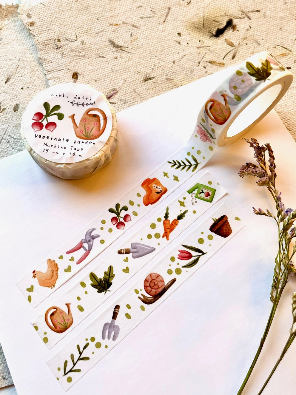 Washi tape Vegetable Garden - Nikki Dotti
