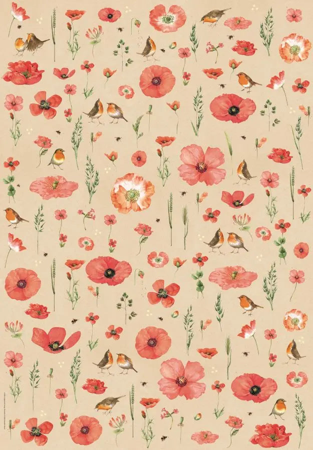Cadeaupapier Marjolein Bastin Vogel - Coppenrath
