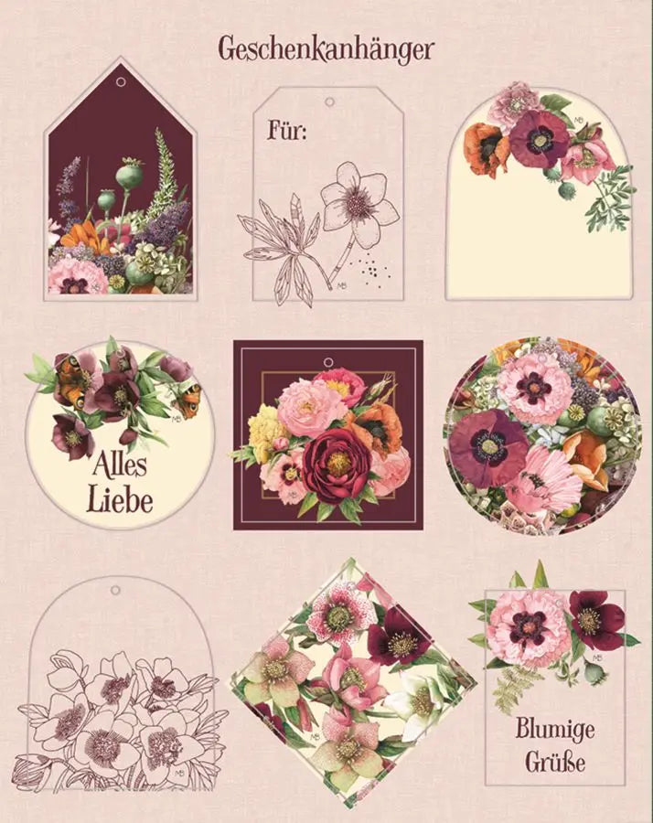 Cadeaupapier Marjolein Bastin Bloemen - Coppenrath