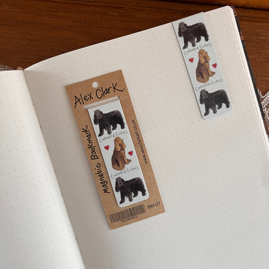 Boekenlegger Magnetisch Contented Cockers Dog - Alex Clark