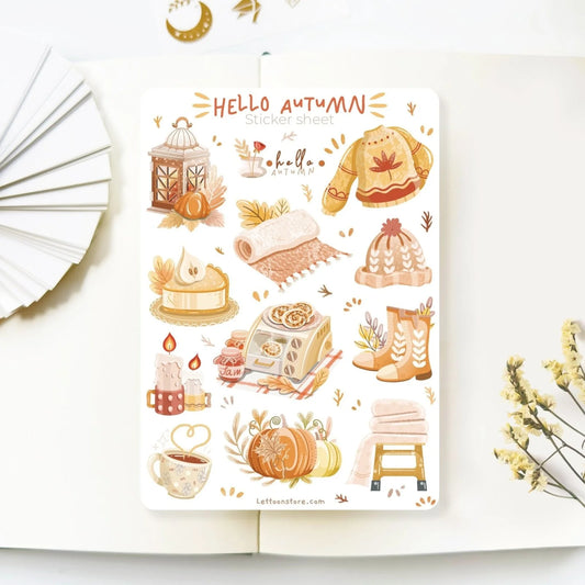 Stickervel Autumn in my Heart - Hello Autumn - LETTOOn