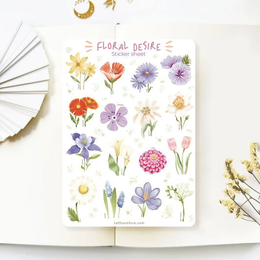 Stickervel Flower Desire - LETTOOn