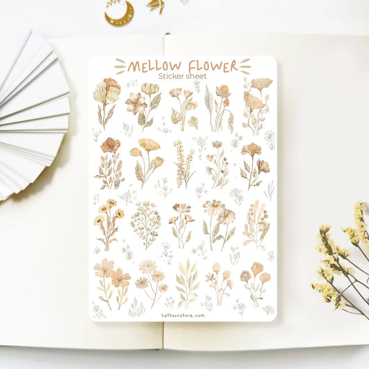 Stickervel Mellow Flower - LETTOOn