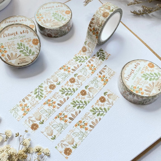 Washi tape Flower Grid - LETTOOn