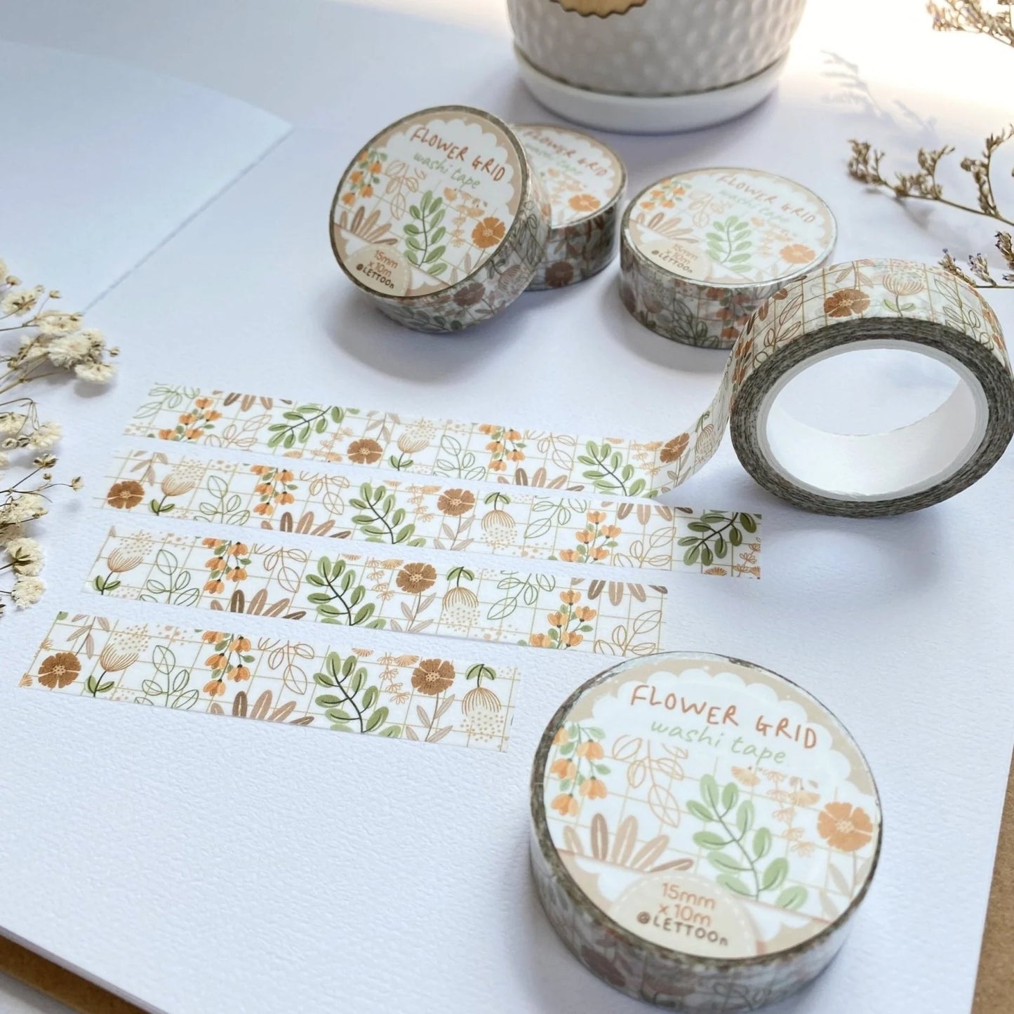 Washi tape Flower Grid - LETTOOn