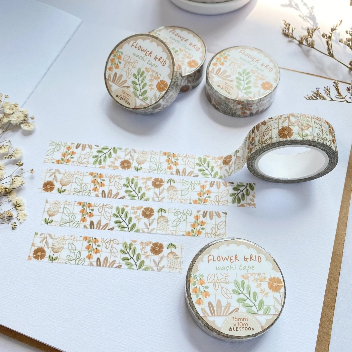 Washi tape Flower Grid - LETTOOn