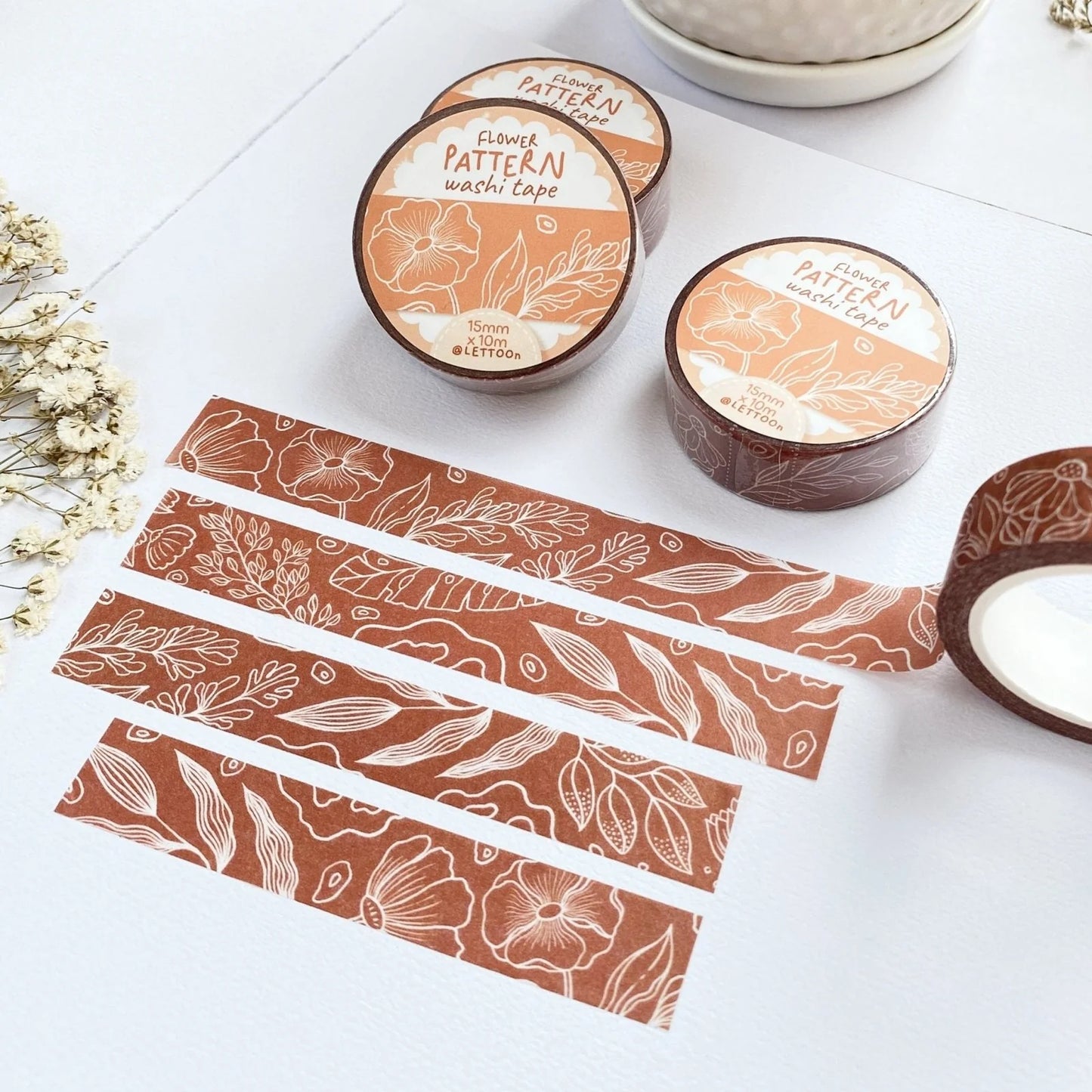 Washi tape Flower Pattern - LETTOOn