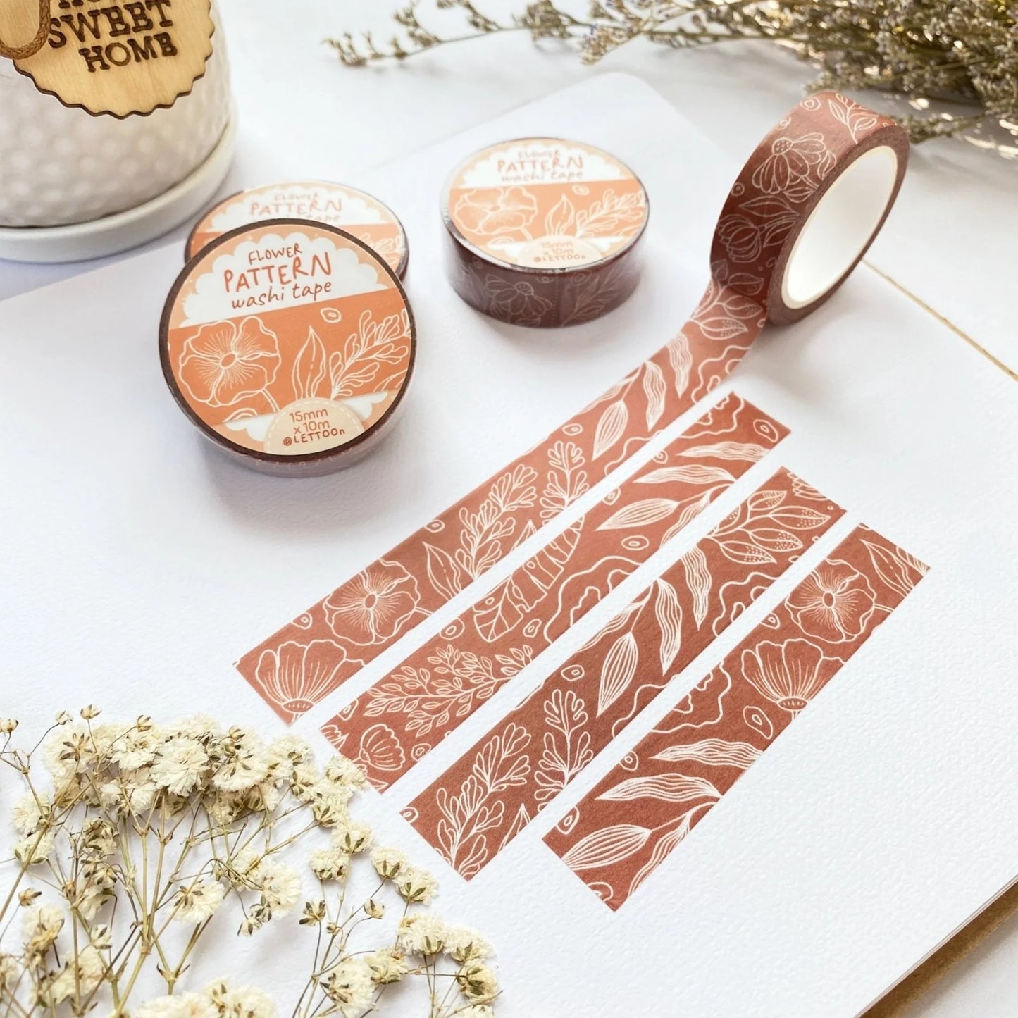 Washi tape Flower Pattern - LETTOOn