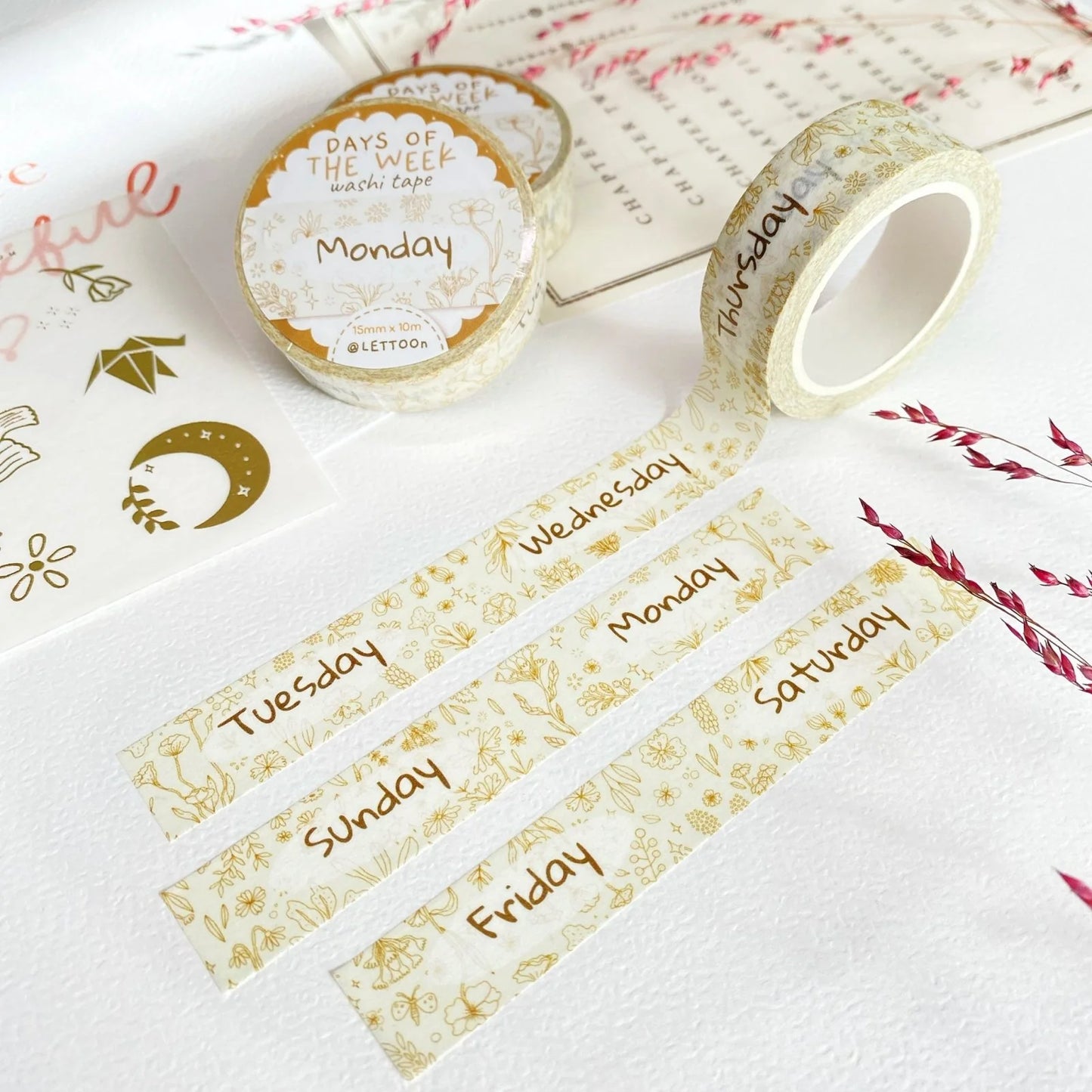 Washi tape Days of the Week - LETTOOn