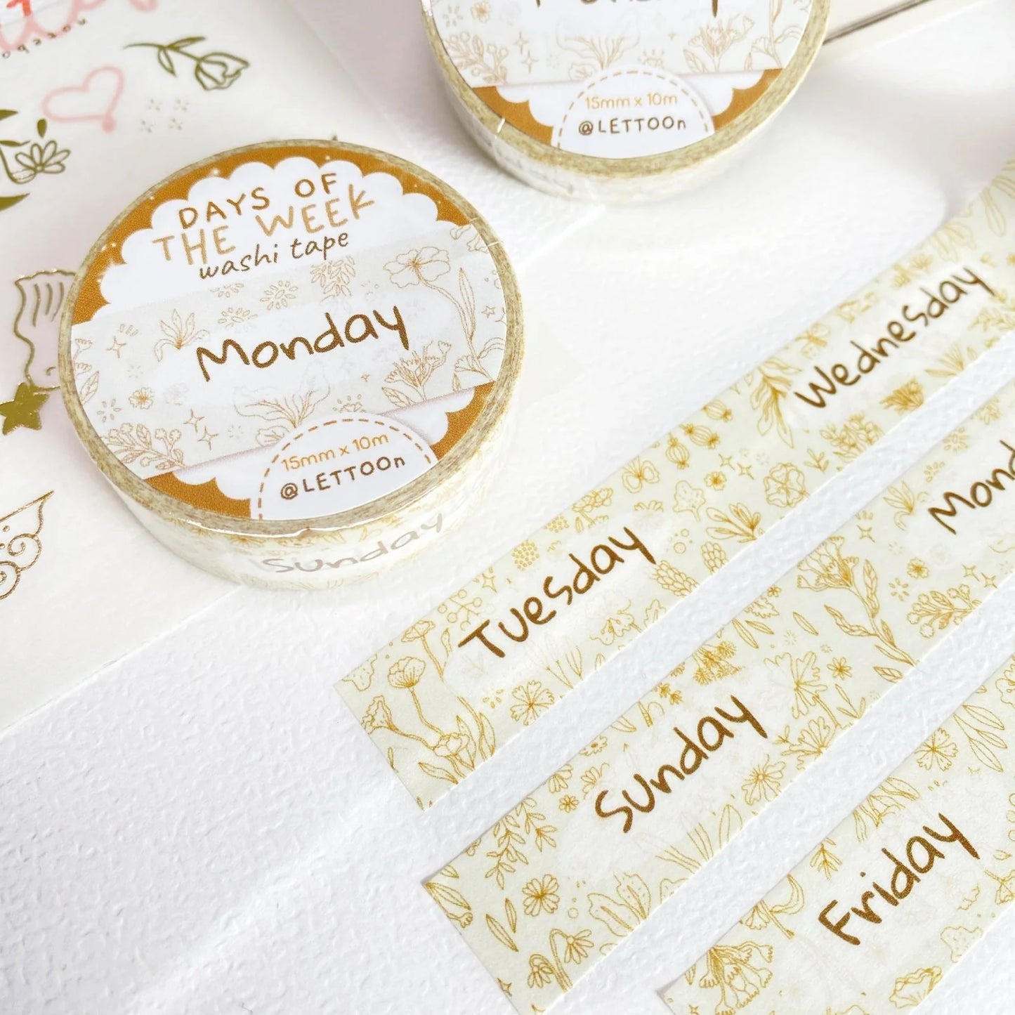 Washi tape Days of the Week - LETTOOn