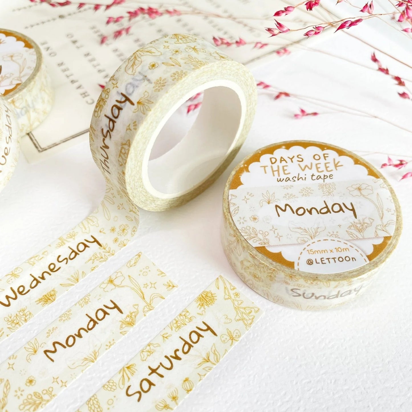 Washi tape Days of the Week - LETTOOn
