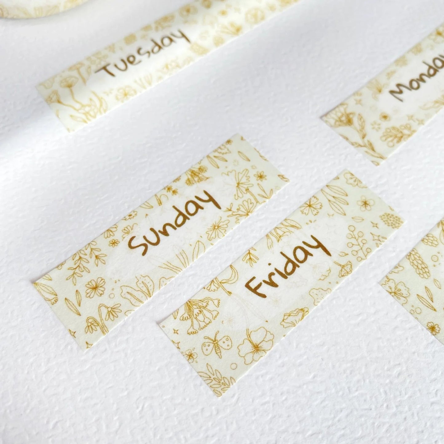 Washi tape Days of the Week - LETTOOn