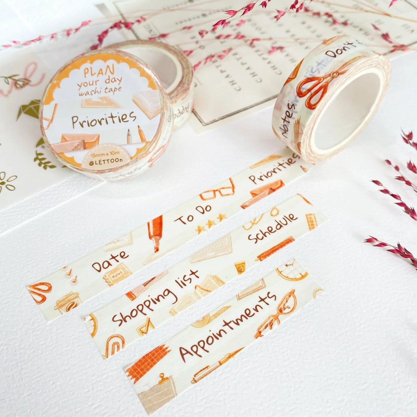 Washi tape Plan Your Day - LETTOOn