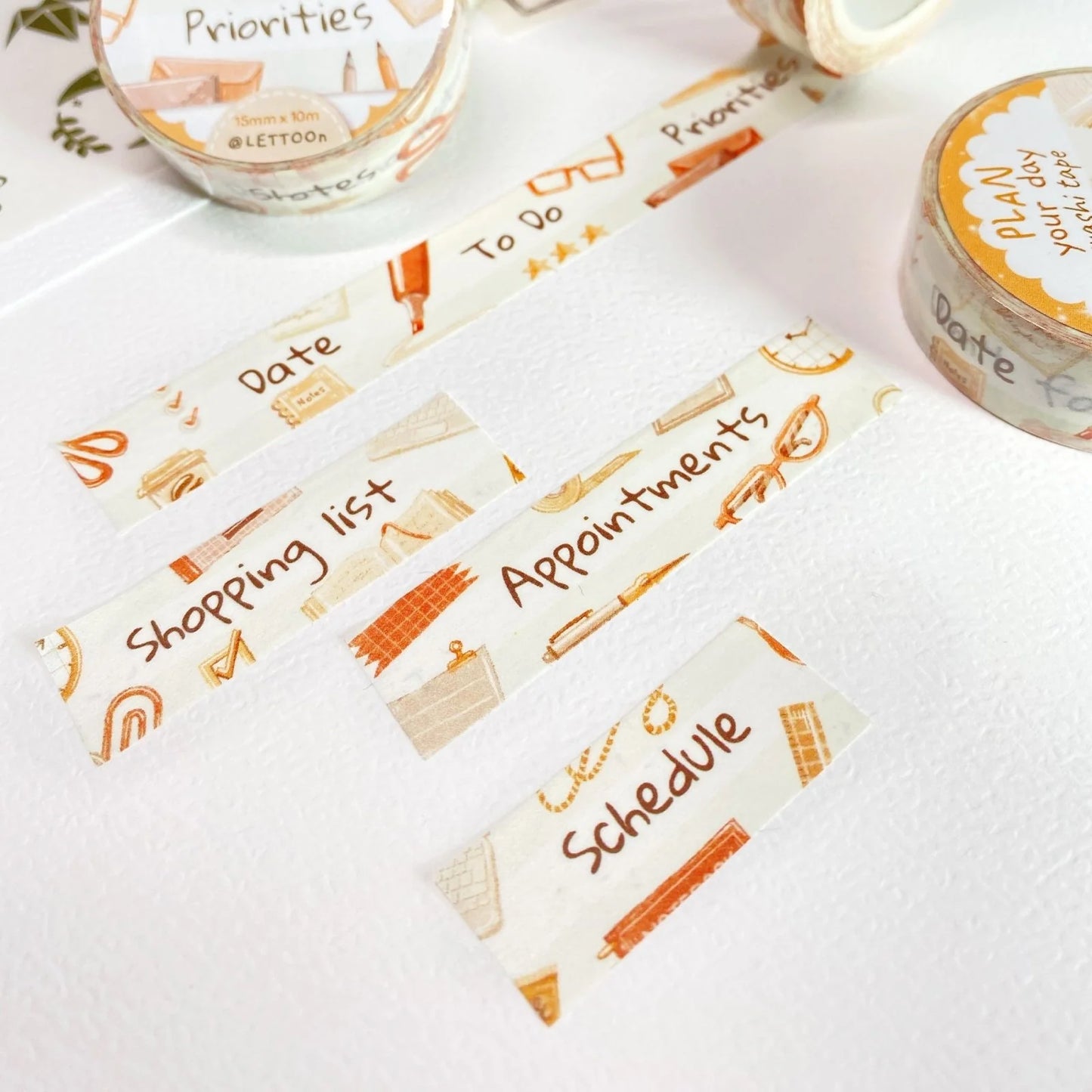 Washi tape Plan Your Day - LETTOOn