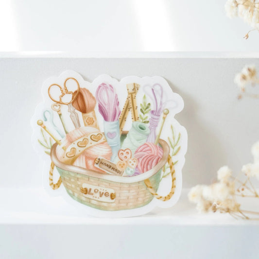 Vinyl sticker Knitting Basket - LETTOOn