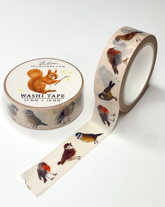 Washi tape Garden Birds - Iris Esther
