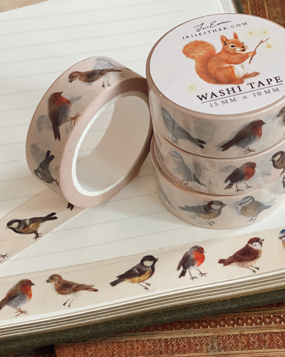 Washi tape Garden Birds - Iris Esther