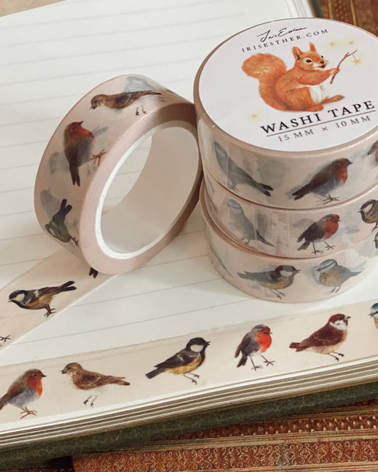 Washi tape Garden Birds - Iris Esther
