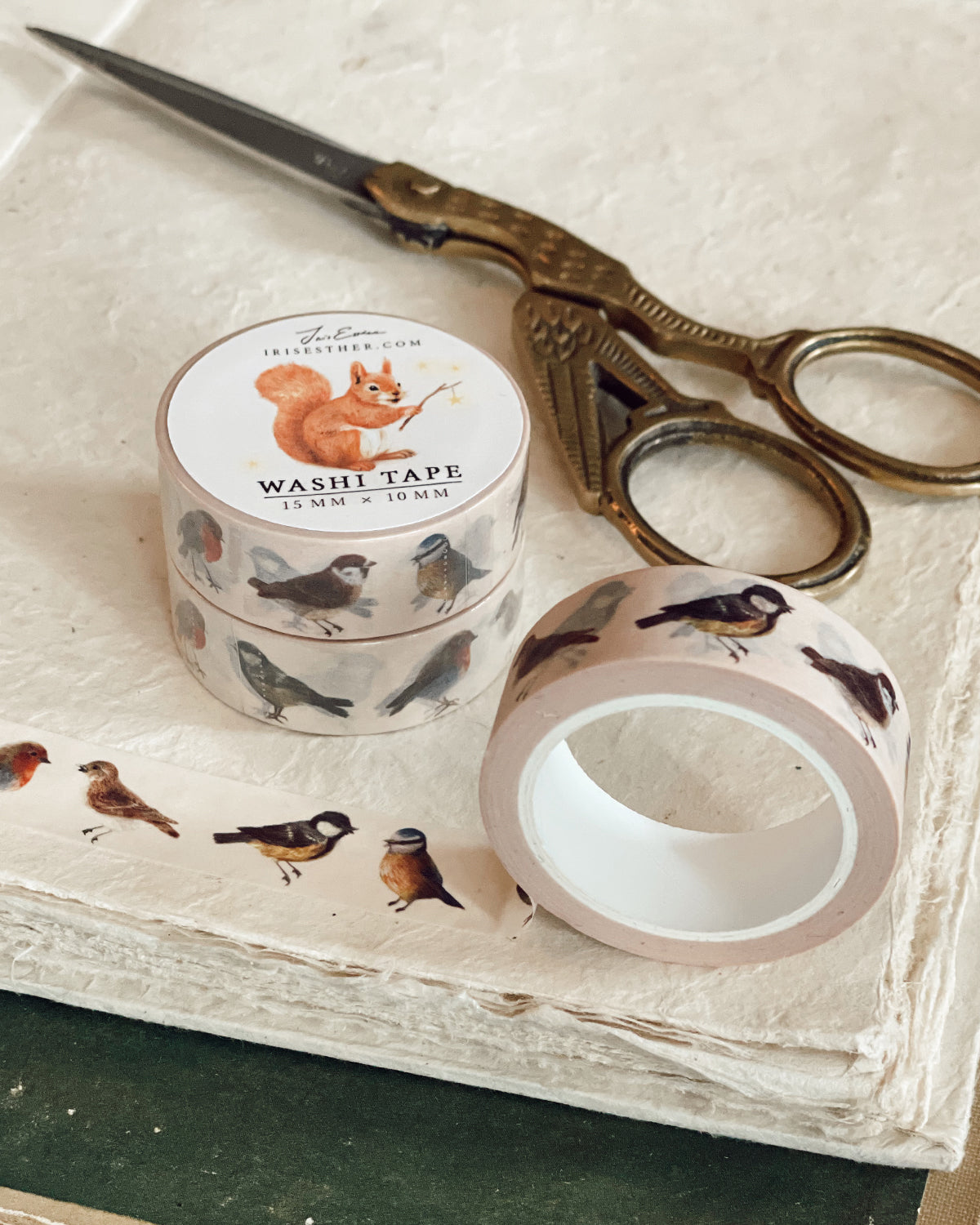 Washi tape Garden Birds - Iris Esther