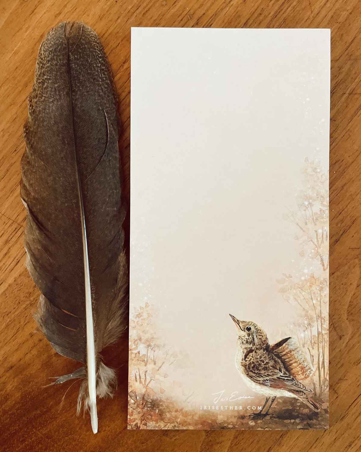 Notitieblokje Featherlight List - Iris Esther