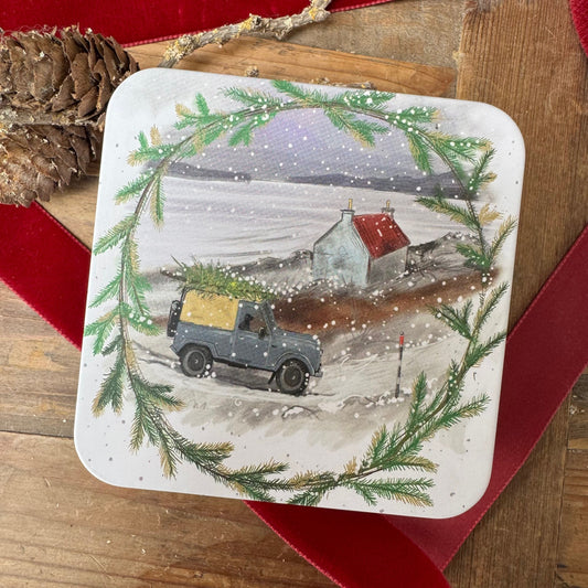 Vierkant blikje Driving home for Christmas - Alex Clark