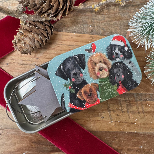 Mini blikje Festive Dogs - Alex Clark