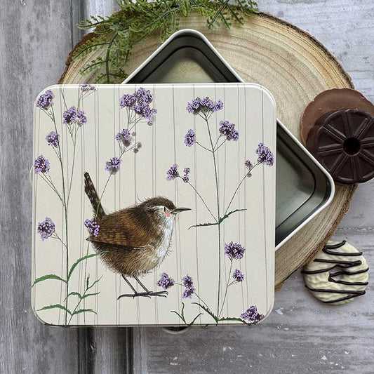 Vierkant blik Large Wren and Verbena - Alex Clark