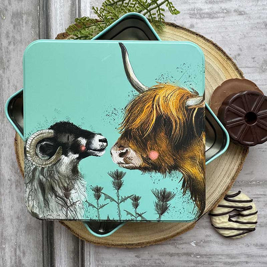 Vierkant blik Large Farmyard Friends - Alex Clark