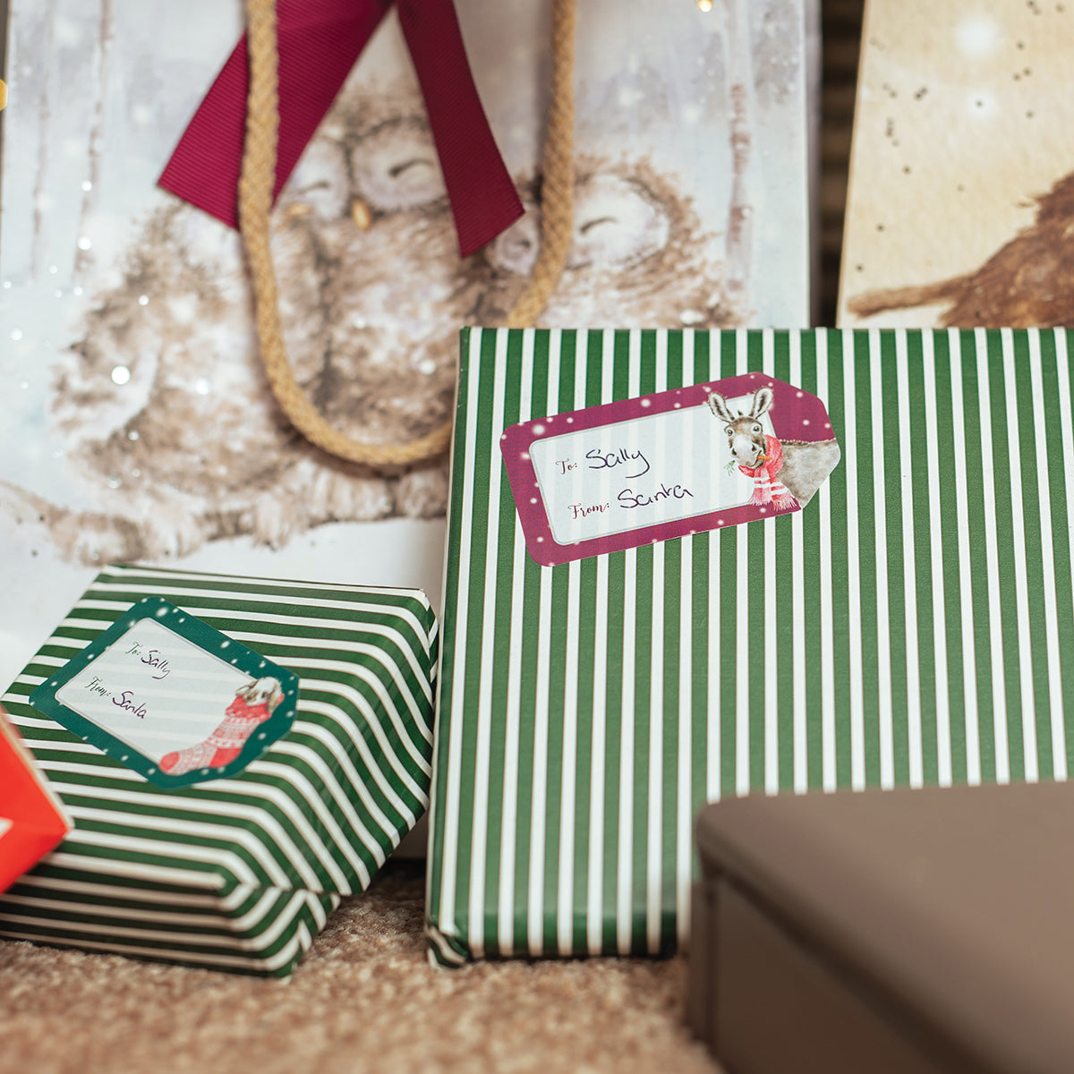 Sticker cadeaulabels Christmas - Wrendale