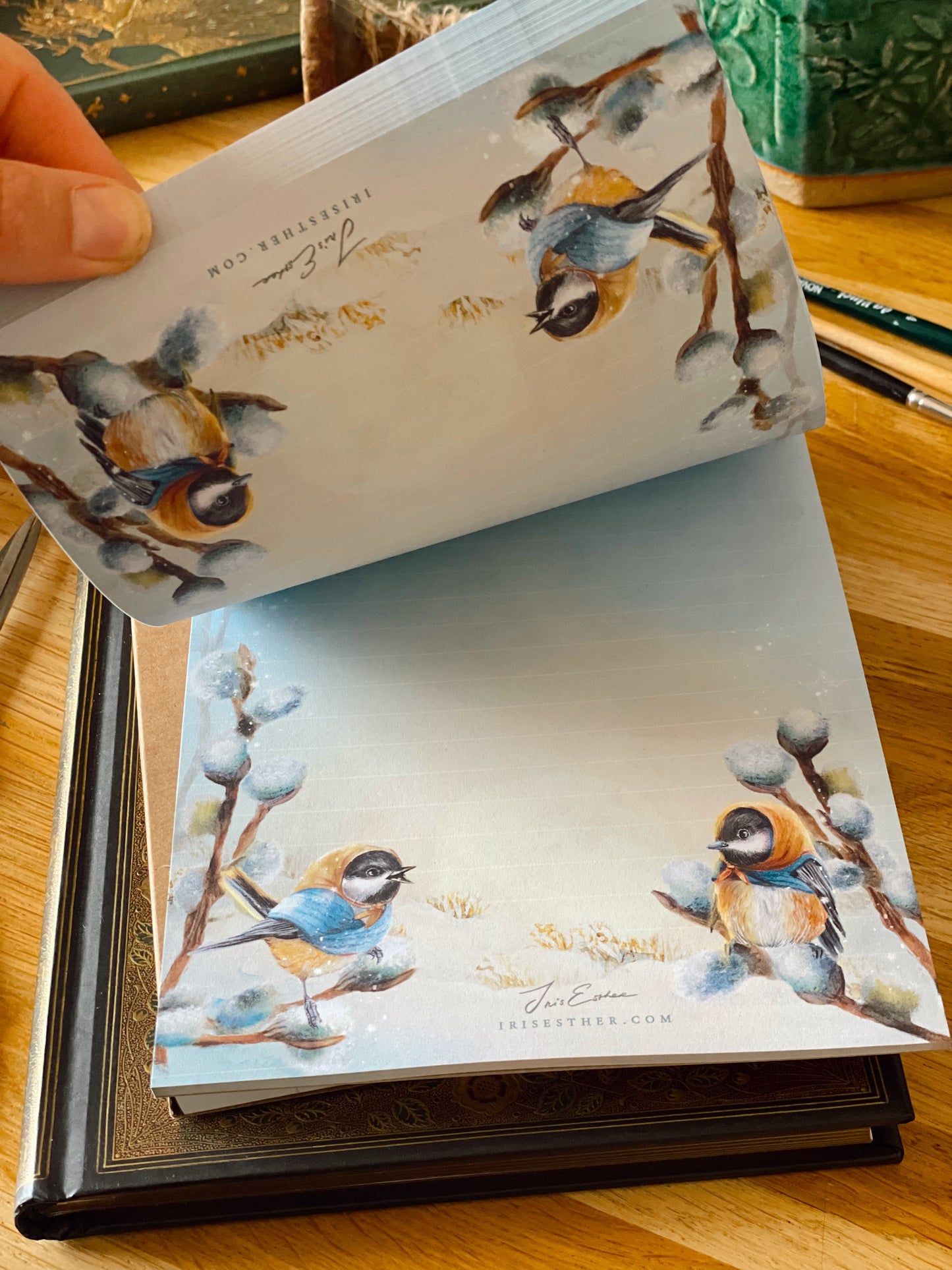 Notitieblokje Chickadees - Iris Esther