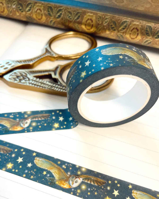Washi tape Owl & Stars - Iris Esther