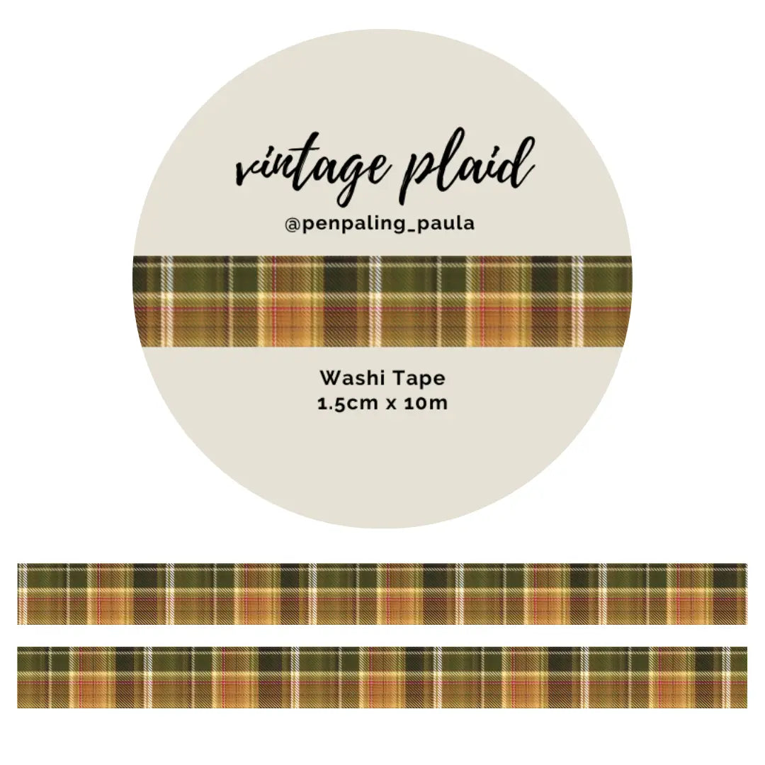 Washi tape Vintage Plaid - Penpaling Paula