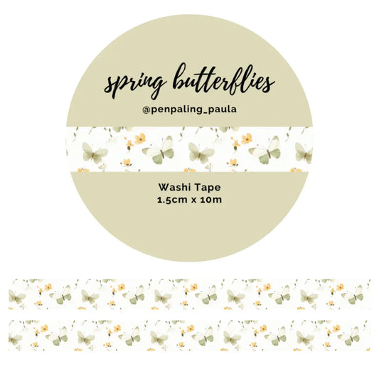 Washi tape Spring Butterflies - Penpaling Paula